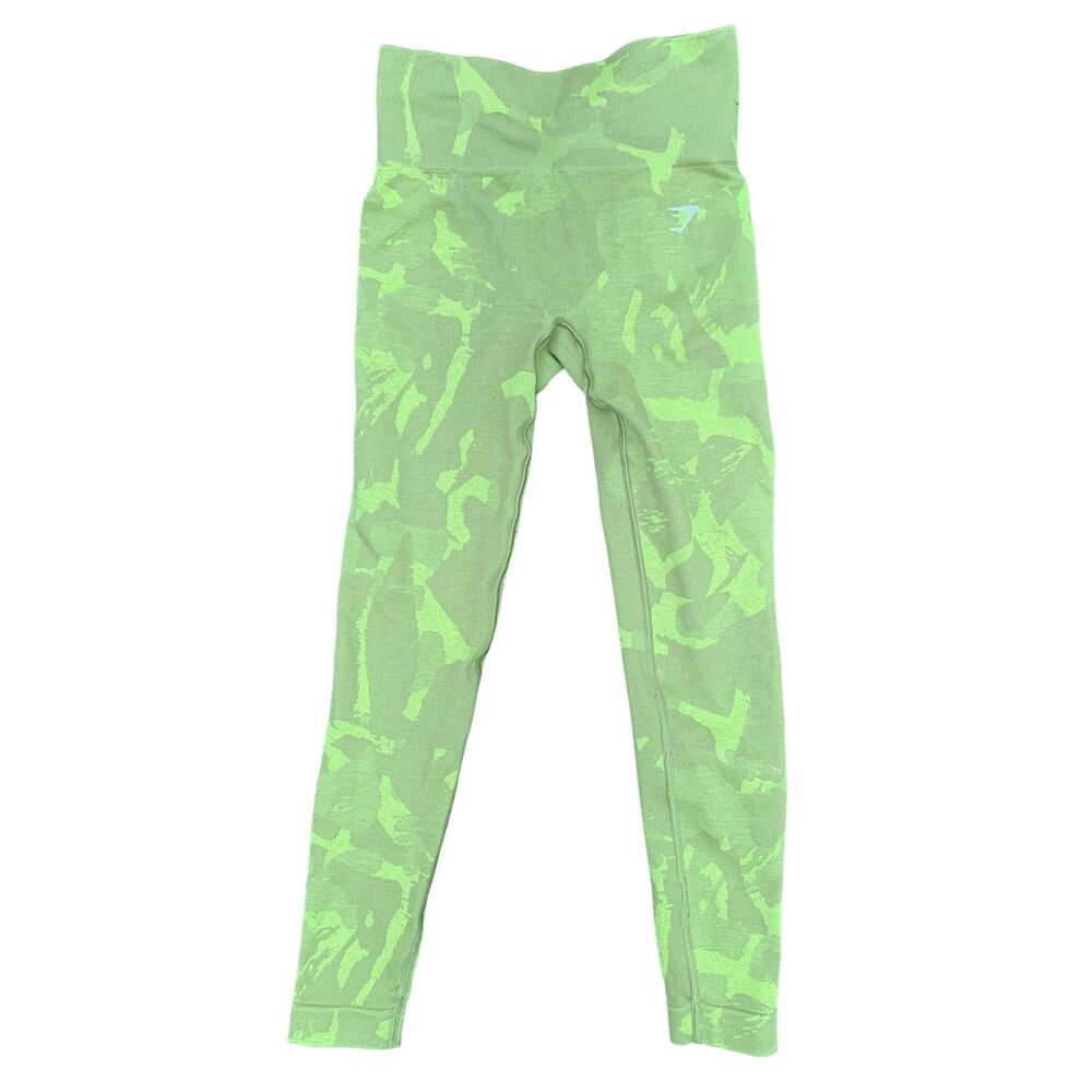 GymShark, Women's Athletic Leggings, Green, Small, Used